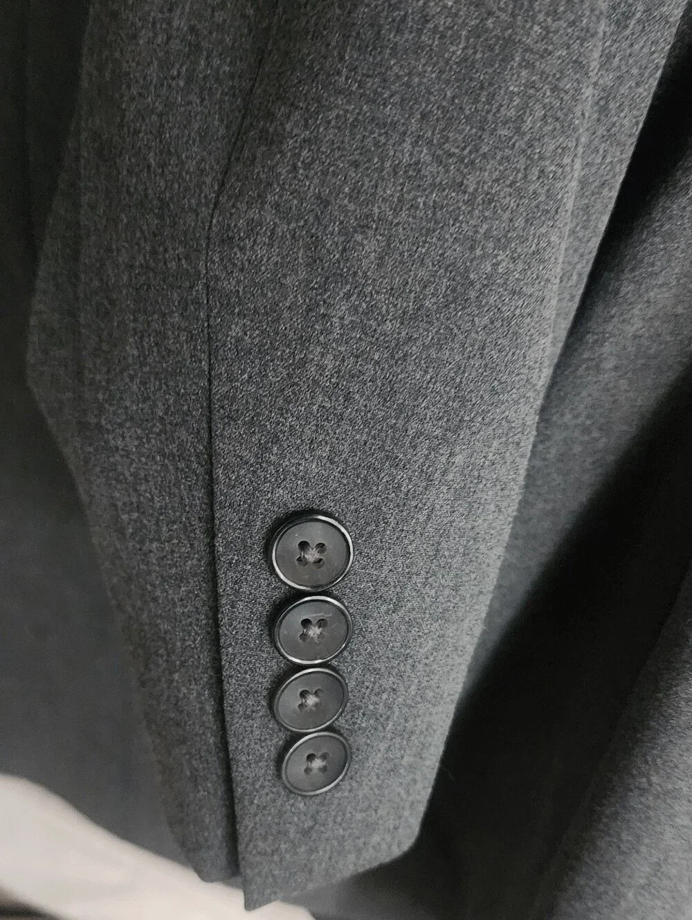 Van Heusen Flex Classic Fit Mens 46R Medium Gray Button Sport Coat Jacket Sz 46R